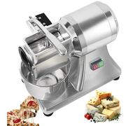 Râpe à fromage électrique, débit de 88 lb/h, 550 W, broyeur alimentaire robuste en acier inoxydable, for râper le fromage, le beurre et le pain.