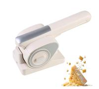 Râpe à fromage électrique - Déchiqueteuse portable rechargeable avec 2 tambours rotatifs pour fromage, noix, chocolat et légumes - Outil de râpe de cuisine facile