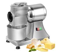 Râpe à fromage électrique, grande capacité de 40 kg/heure, seau en acier inoxydable inclus pour la préparation du fromage, du beurre, du pain et du son