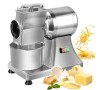 Râpe à Fromage électrique, Machine à Râper Le Fromage Commerciale 0,75hp 550w Avec Conteneur Pour Fromage, Piment, Hachoir à Son De Pain 88lb/heure, Machine à Broyer Le Fromage En Acier Inoxydable