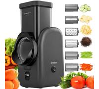 Râpe à fromage électrique, machine à salade électrique, râpe multiple, coupe-fruits, hachoir automatique à légumes, robot alimentaire, pour fromage, concombre, carotte, noir