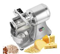 Râpe à fromage électrique professionnelle, 0,75 CV, 550 W, broyeur d'aliments robuste, for râper le fromage, les cacahuètes, le parmesan et la chapelure, robot culinaire professionnel