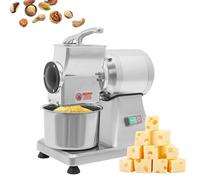 Râpe à fromage électrique professionnelle 550 W, en acier inoxydable, broyeur haute performance, idéale pour le fromage, le beurre, les noix, la chapelure et les légumes.