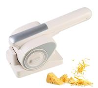 Râpe à Fromage Électrique Sans Fil avec 2 Têtes Rotatives, Trancheuse Rotative Automatique, 2 kg par Charge, Râpe Portative Rechargeable pour Fromage, Noix, Chocolat et Légumes