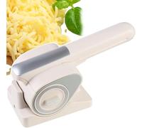 Râpe à fromage électrique sans fil et trancheuse, broyeur portable rechargeable avec 2 tambours, 2 kg par charge, parfait pour râper le fromage, les noix, le chocolat et les légumes