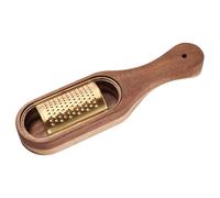 Râpe à fromage en acier avec collecteur amovible en bois d'acacia Râpe à fromage légumes Kitch A4j8 récipient avec pour beurre