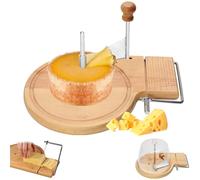 Râpe à Fromage En Bois De Hêtre, Râpe à Fromage Rotative Avec Roue En Acier Inoxydable, Dur Et Mou En Bois Avec épaisseur Réglable, Pour Tête De Moine, Girolle, Râpe à Chocolat Without lid