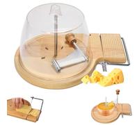 Râpe à Fromage En Bois De Hêtre, Râpe à Fromage Rotative Avec Roue En Acier Inoxydable, Dur Et Mou En Bois Avec épaisseur Réglable, Pour Tête De Moine, Girolle, Râpe à Chocolat With lid