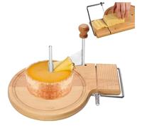 Râpe à Fromage En Bois De Hêtre, Trancheuse Et Coupe-fromage, Râpe à Fromage à épaisseur Réglable Pâte Dure Et Molle, Roue, Vis, Pour Girolle, Tête without lid