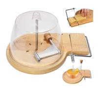 Râpe à Fromage En Bois De Hêtre, Trancheuse Et Coupe-fromage, Râpe à Fromage à épaisseur Réglable Pâte Dure Et Molle, Roue, Vis, Pour Girolle, Tête with lid