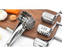 Rape à fromage manuelle en acier inoxydable avec 4 tambours Herzberg