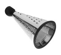 Râpe à Fromage Manuelle en Acier Inoxydable, Cône Vertical | Surface Lisse, Base Antidérapante, Nettoyage Facile, 155g, pour Zestes D'agrumes et Fruits