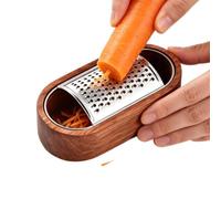 Râpe À Fromage Manuelle Trancheuse gadget de cuisine avec récipient en bois