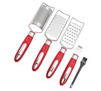Râpe à Fromage Ménagère à Main en Acier Inoxydable, Lot de Set | Poignée Antidérapante Ergonomique, Bords Polis Lisses, Trou Suspendre, Nettoyage Facile pour Préparation