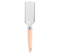 Râpe à Fromage Multifonction Manuelle en Acier Inoxydable Manche Bois | Petit Trou, Structure Simple et Poignée Suspendue, pour Chocolat, Pomme de Terre, Buffet et Camping