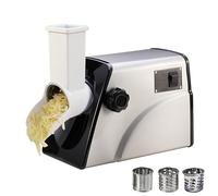 Râpe À Fromage Professionnelle, Broyeur À Fromage Rotatif Électrique Avec 3 Lames Rotatives En Acier Inoxydable, Trancheuse À Légumes Multifonctionnelle, Pour Un Broyage(Stainless Steel)