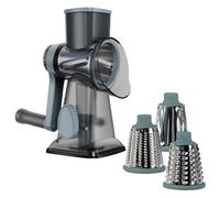 Râpe à fromage, râpe manuelle et presse-ail, râpe à fromage à manivelle - Pour une utilisation avec des concombres, pommes de terre, carottes dans la maison et la restauration