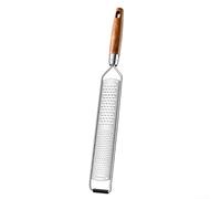 Râpe à fromage robuste en acier inoxydable avec lames fines et grossières pour zeste de citron, ail, chocolat, fruits et légumes équipée d'une poignée antidérapante et d'un couvercle de lame