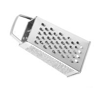 Râpe à fromage robuste en acier inoxydable de 23 cm avec large poignée pour légumes, fruits, chocolat, ail, oignon, outil de cuisine argenté 23 cm