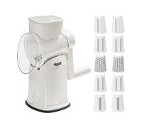 Râpe à fromage rotative à section plum-plum et poignée manuelle avec manivelle | Accessoire domestique pour tomates, chou, citron, et pommes de terre