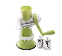 Râpe à fromage rotative - Coupe-tambour manuel | Outil de cuisine multifonction en acier inoxydable pour tomates, poires, courgettes, hachoir à salade compact