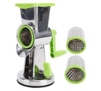 Râpe à fromage rotative, lames en acier inoxydable, râpe à fromage manuelle, trancheuse à légumes avec base à ventouse pour la cuisine, les légumes et les fruits