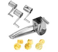 Râpe à fromage rotative, râpe à fromage en acier inoxydable, râpe rotative à main pour râper le fromage à pâte dure, les noix de chocolat et plus encore