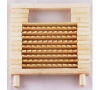 Râpe à gingembre - bambou de qualité supérieure - 12x12,5 cm