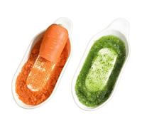 Râpe à gingembre en céramique pour le broyage des fruits wasabi légumes gingembre ail fromage, paquet avec cuillère en céramique et brosse de nettoyage