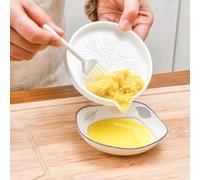 Râpe à gingembre en céramique pour moudre le wasabi, les fruits, les légumes, le gingembre, l'ail, le fromage, emballage avec cuillère en céramique et brosse de nettoyage
