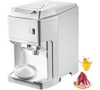 Râpe à Glace Électrique Professionnelle et Machine à Granité - Moteur Cuivre 250W Haute Performance, Triple Lame Acier INOX, Finesse Réglable, Design Ouvrant pour Nettoyage Facile et Rapide