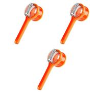 Râpe à légumes amovible avec boîte de stockage, couteau de découpe à fruits anti-dérapant, outil de pelage portable pour carotte, pomme de terre, concombre-Orange 3PCS