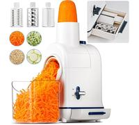 Râpe A Légumes Électrique,Aobosi Râpe Electrique Pour Râper Et Émincer Avec Une Grande Fente Pour Râper Les Carottes Entières, Les