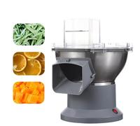 Râpe à légumes électrique avec fonctions 4 en 1 pour une utilisation commerciale en cuisine, tranchage automatique et découpe en dés pour gagner du temps