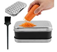 Râpe à Légumes - Hachoir en acier inoxydable | Râpe à main multifonction pour fromage et légumes - pour fruits, oignons, patates, gingembre, concombres, carottes, préparation repas, maison,