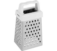 Râpe à légumes, râpe à fromage portable en acier inoxydable à 4 côtés avec poignée, mini boîte multifonction professionnelle pour pommes de terre, carotte, fromage à pâte dure, gingembre.