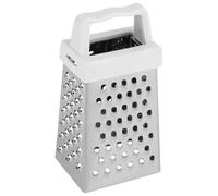 Râpe à légumes, râpe à fromage portative 4 côtés en acier inoxydable avec poignée, mini boîte multifonctionnelle professionnelle pour pommes de terre, carottes, fromage pâte dure, gingembre