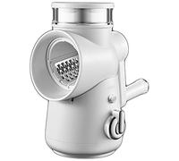 Râpe à légumes rotative avec poignée, avec 3 lames en acier inoxydable remplaçables, adaptée à tous les types de légumes, préparation rapide des repas, préparation des fêtes(White)