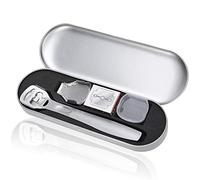 Râpe à Pied Pédicure, Ensemble de Rasoir à Callosités, Coupe Cors Pied, Rasoir à Talon, Lime à Pied en Acier Inoxydable pour Enlever les Peaux Mortes Pédicure Outil de Soin des Pieds (Argent)