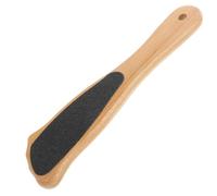 Râpe à Pieds à Double Face avec Manche en Bois pour Callosités | Usage Maison ou Salon, Papier Abrasif Double Face, Retire Peau Morte et Zones Sèches, Finition Moderne Minimaliste