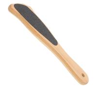 Râpe à Pieds à Manche en Bois, Double Face, pour Soins Professionnels | Papier Abrasif Double Face, Usage en Salon Domicile, pour Pieds Rugueux et Peau Épaissie