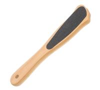 Râpe à Pieds avec Manche en Bois Double Face, Ponceuse | Usage Maison ou Salon, Surface en Papier Abrasif, Style Moderne Minimaliste, pour Soins des Talons
