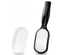 Râpe à pieds avec récupérateur de peaux mortes, râpe à pieds et anti-callosités, outil de pédicure pour traitement du talon fissuré, grattoir pour les pieds durs, râpe à pieds pour utilisation humide
