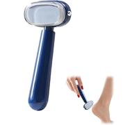 Râpe à pieds double face pour éliminer les callosités - Outil de pédicure hygiénique, râpe à pieds durable, polissoir à pieds longue durée, design portable idéal pour les voyages (Bleu)