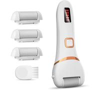 Râpe à Pieds Électrique - 2 Vitesses - 3 Rouleaux de Remplacement - Étanche - Pédicure