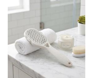 Râpe à pieds professionnelle en acier inoxydable pour pédicure 240 mm | Panneau de surface en acier inoxydable blanc, 240 x 68 mm Pro Râpe pour salon d'adulte