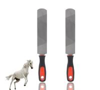 Râpe à Sabot, Lime en Fer à Cheval de 8 Pouces, Outils de maréchal-ferrant, Outil de Coupe de Sabot de Cheval en Acier au Carbone avec poignée Flexible pour Cheval 2 pièces
