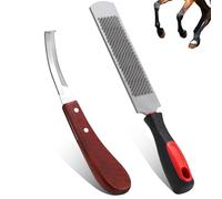 Râpe à Sabot Râpe à Sabots Pare-Sabots Double Face en Acier au Carbone | Râpe à Sabots Double Face | Fabriqué en Acier au Carbone | pour Chevaux, Chèvres, Vaches et Sabots d'Animaux