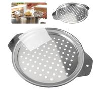 Râpe à Spaetzle 32.6 X 27.2 cm, Presse à Spätzle en Acier Inoxydable | avec Racloir, Spätzlepresse, Lavable au Lave-Vaisselle pour Purée de Pommes de Terre, Carottes Râpées