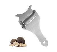 Râpe à Truffe,Trancheur de Truffes,Rasoir à Truffe,Trancheur à Fromage en Acier Inoxydable,Trancheuse à Truffe Réglable,Professionnelle Eminceur en Inox,avec Trou Suspendu,pour Chocolat Fromage Truffe